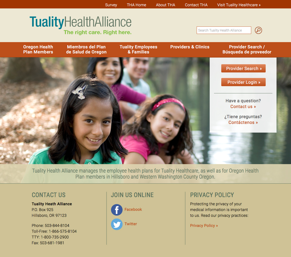 Tuality Alliance homepage