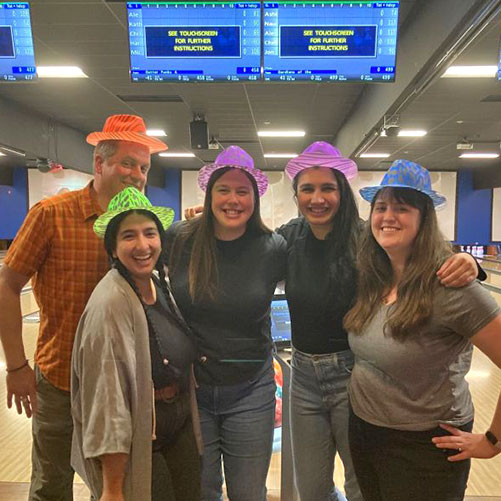 Gard team members enjoy bowling night.