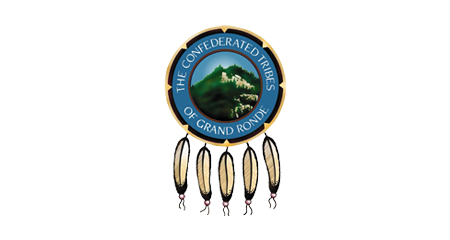 Logo for the Confederated Tribes of Grand Ronde.