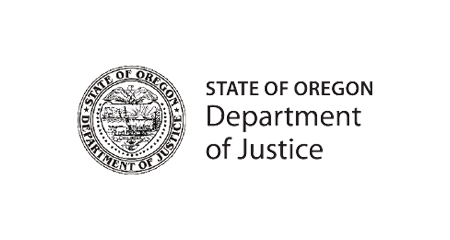 Logo for the Oregon Department of Justice.